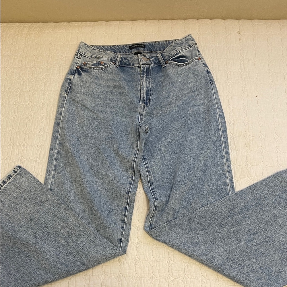 Sincerely Jules Light Blue Wide Leg Jeans